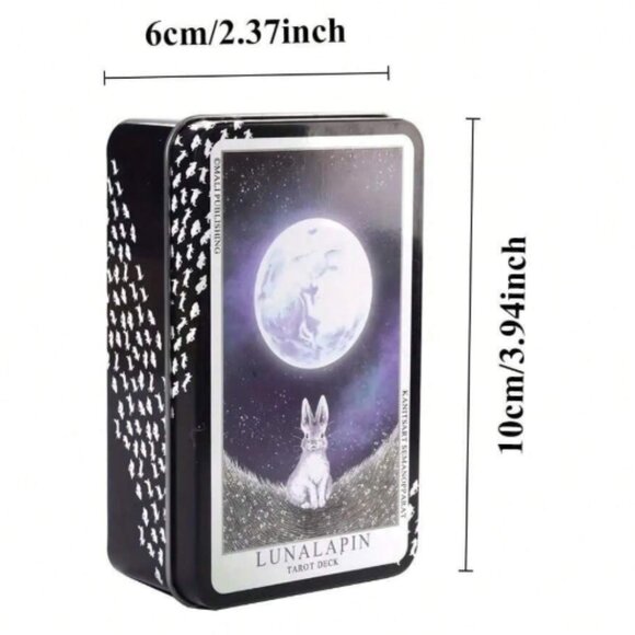 Lunalapin Tarot Deck Rare with Bonus Collectible Storage Tin NWT - Picture 4 of 6